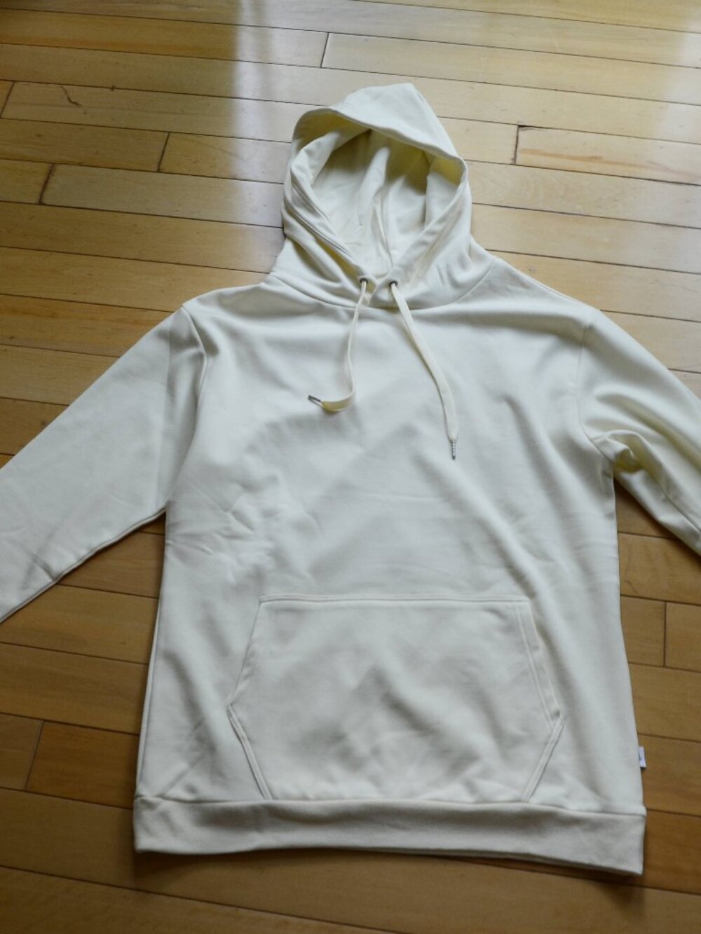 Woolx Merino Wool Hoodie Cream Size M